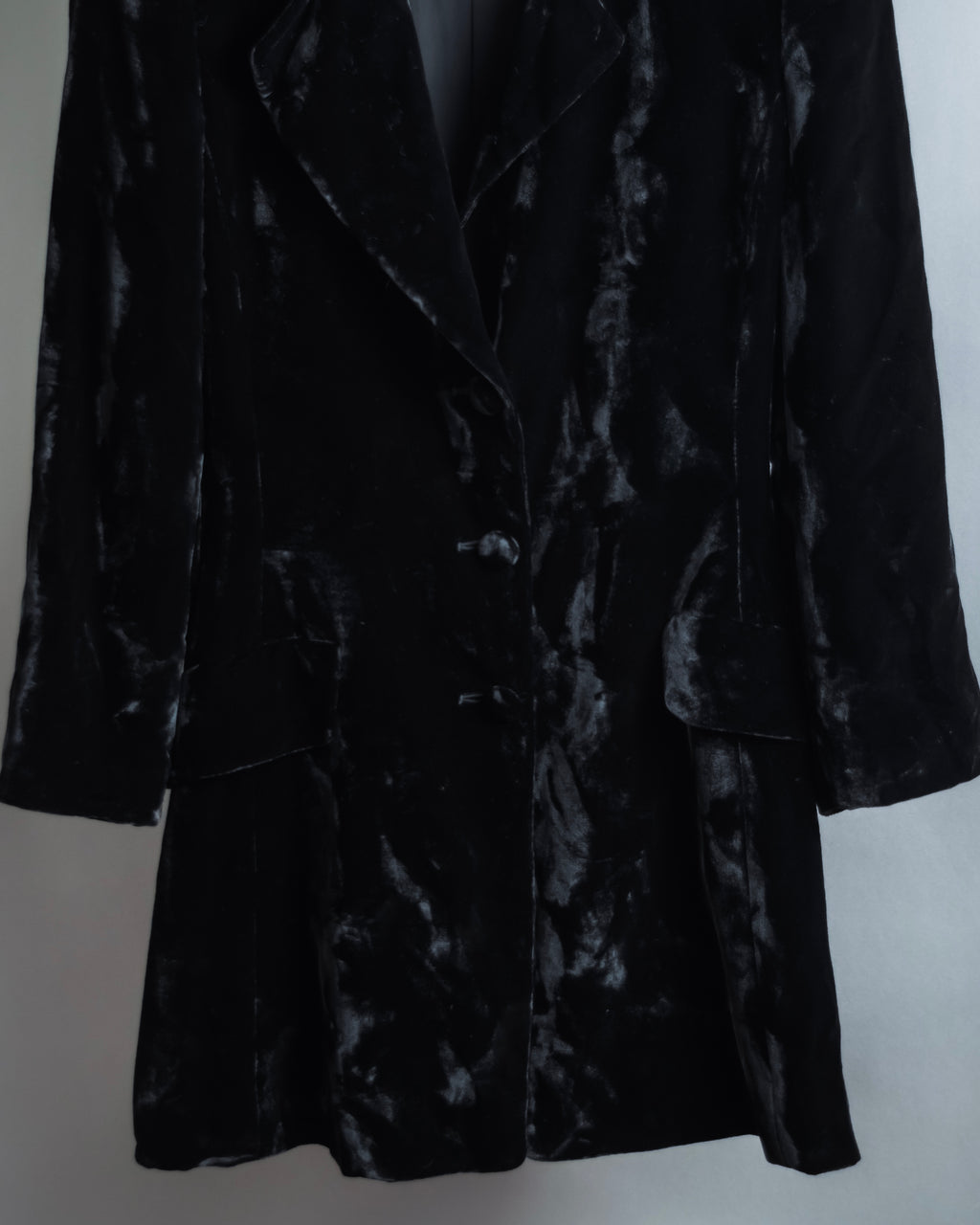 "ERREUNO" Relaxed tailored velour jacket