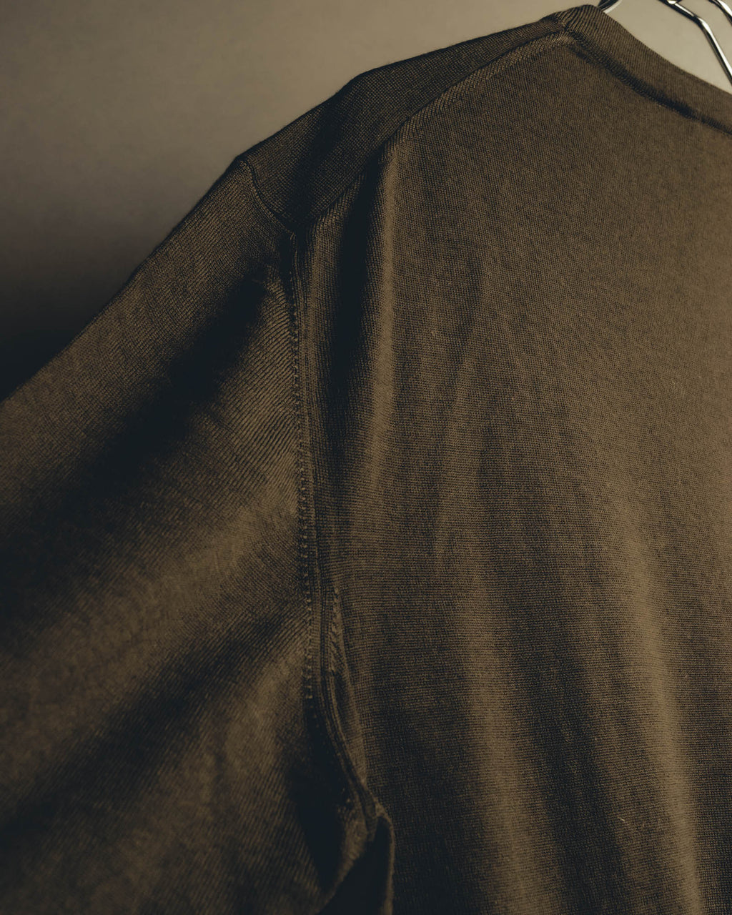 “HERMÈS” 90’s-00’s Extra-fine merino wool crewneck knit