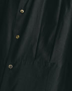 “COMME des GARCONS” Late 80’s-early 90’s silk tucked black shirt