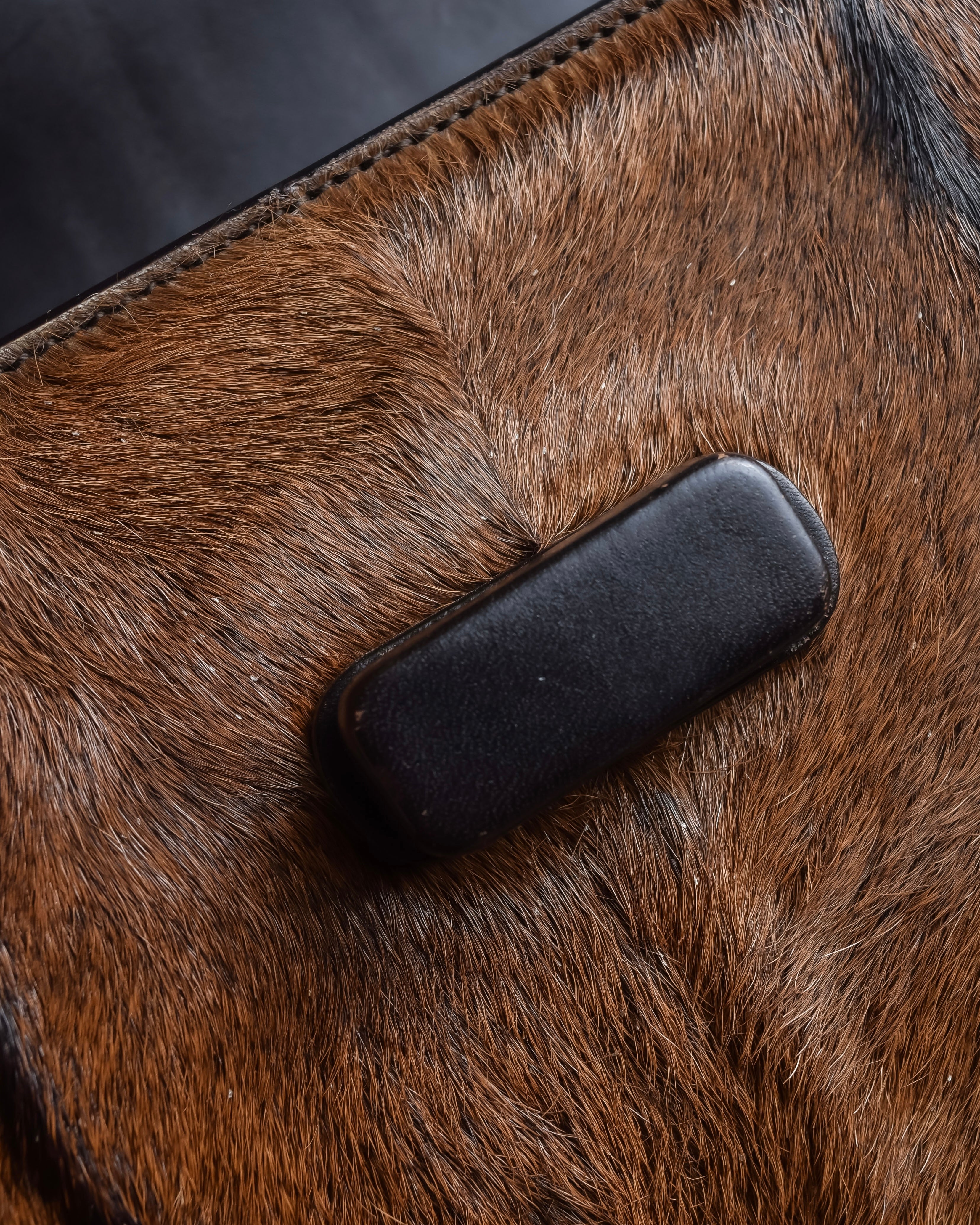 "GUCCI"「1947」 pony leather combination bamboo hand bag