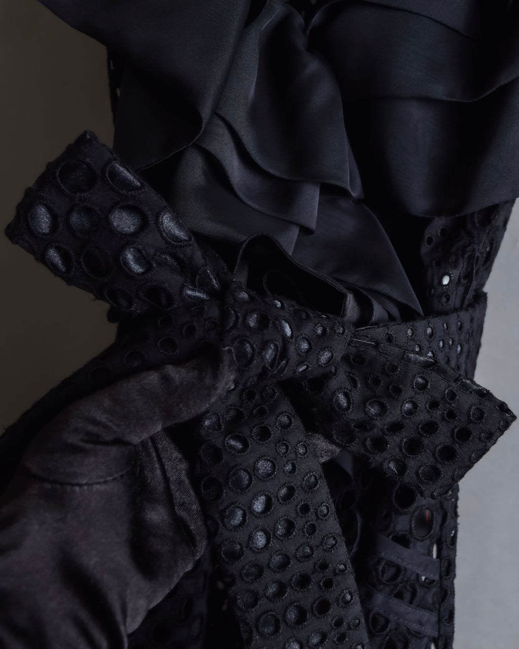 "NOKO OHNO" Layered organza frill embroidered dress