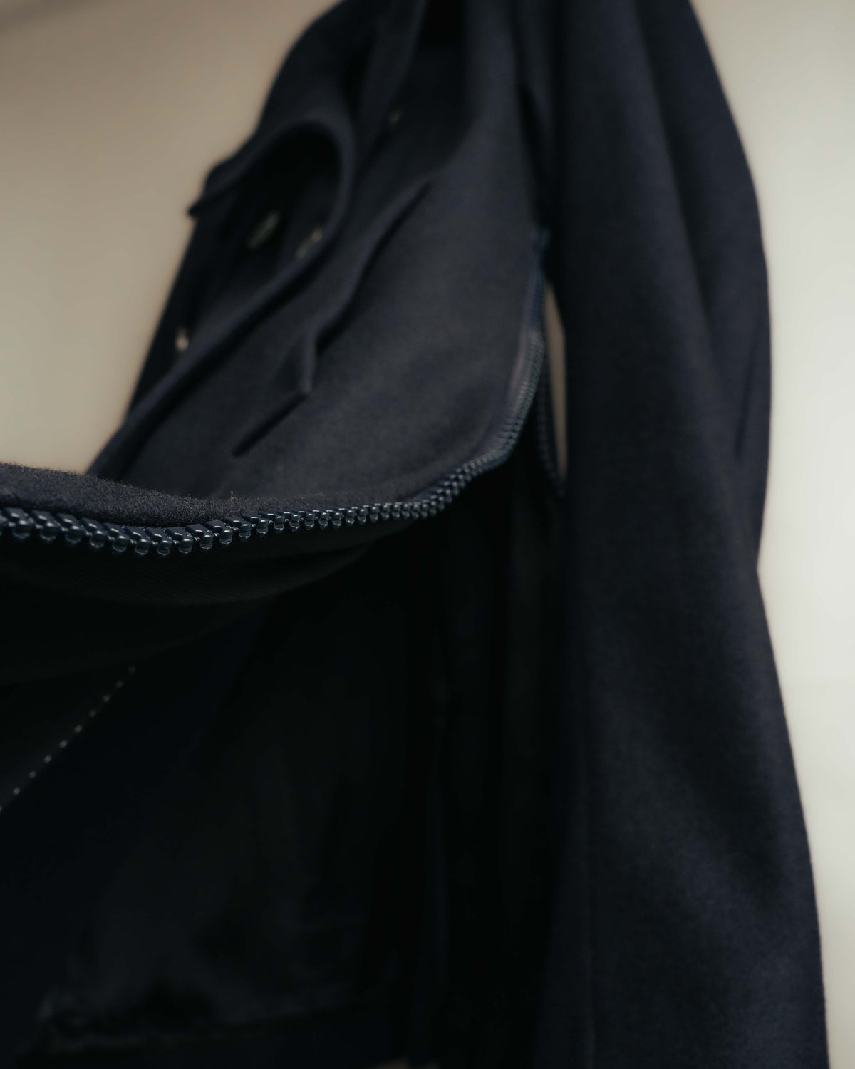 -SPECIAL- "DRIES VAN NOTEN" 10's Sculptural wide lapel double breasted wool coat