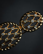 “Christian Dior” 70’s-80’s Lattice rhinestone brooch