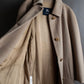 "BURBERRY" Angora mix mid length stand up collar coat