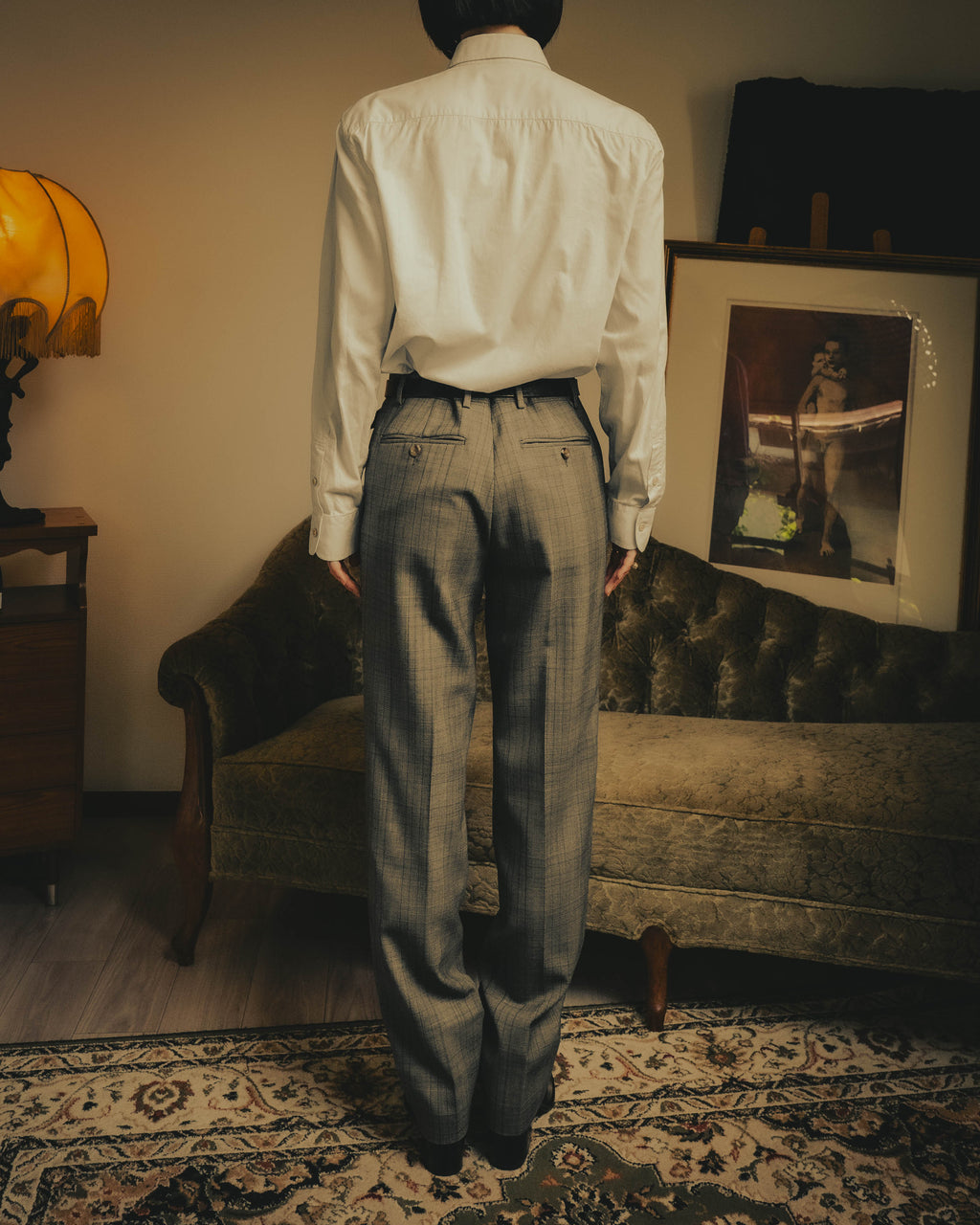 -SPECIAL- “GUCCI” 2019-2021 Glen check double-breasted wool suit