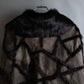 "GIVENCHY" Fur & leather used reversible short shawl collar jacket