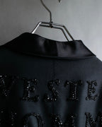 "GUCCI" Pre-Fall 2018 collection message embroidered shawl collar jacket