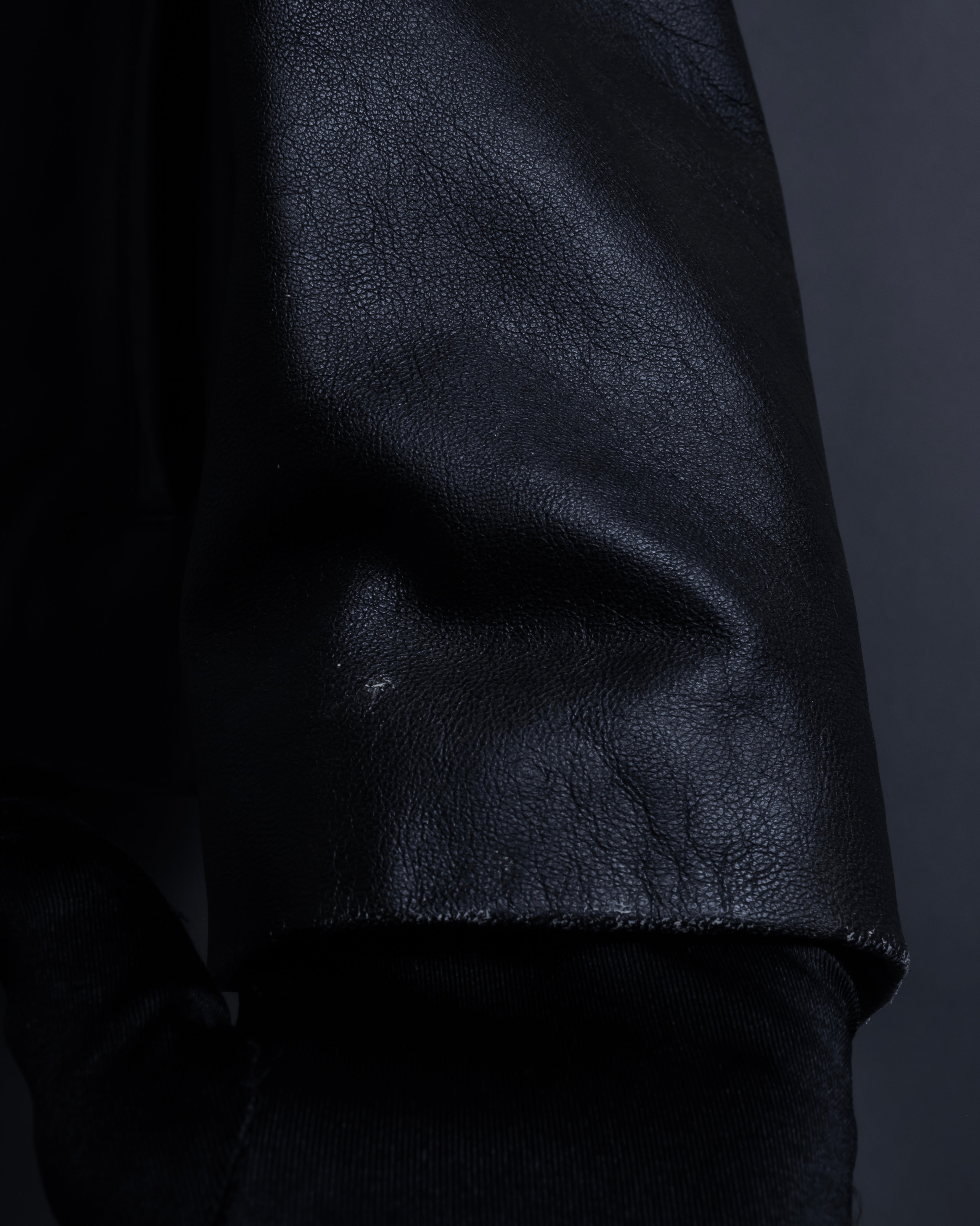 "Weekend Max Mara" Minimalist design center zip-up leather jacket