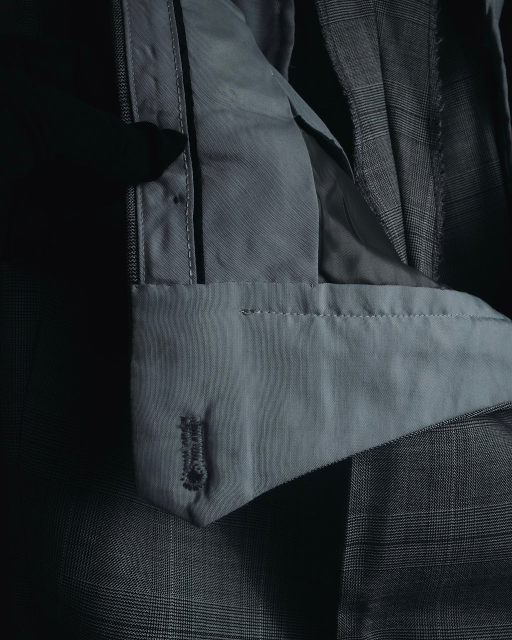 "YVES SAINT LAURENT" 80’s-90’s glen check tailored suit set