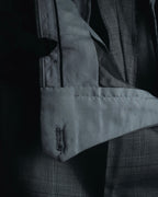 "YVES SAINT LAURENT" 80’s-90’s glen check tailored suit set