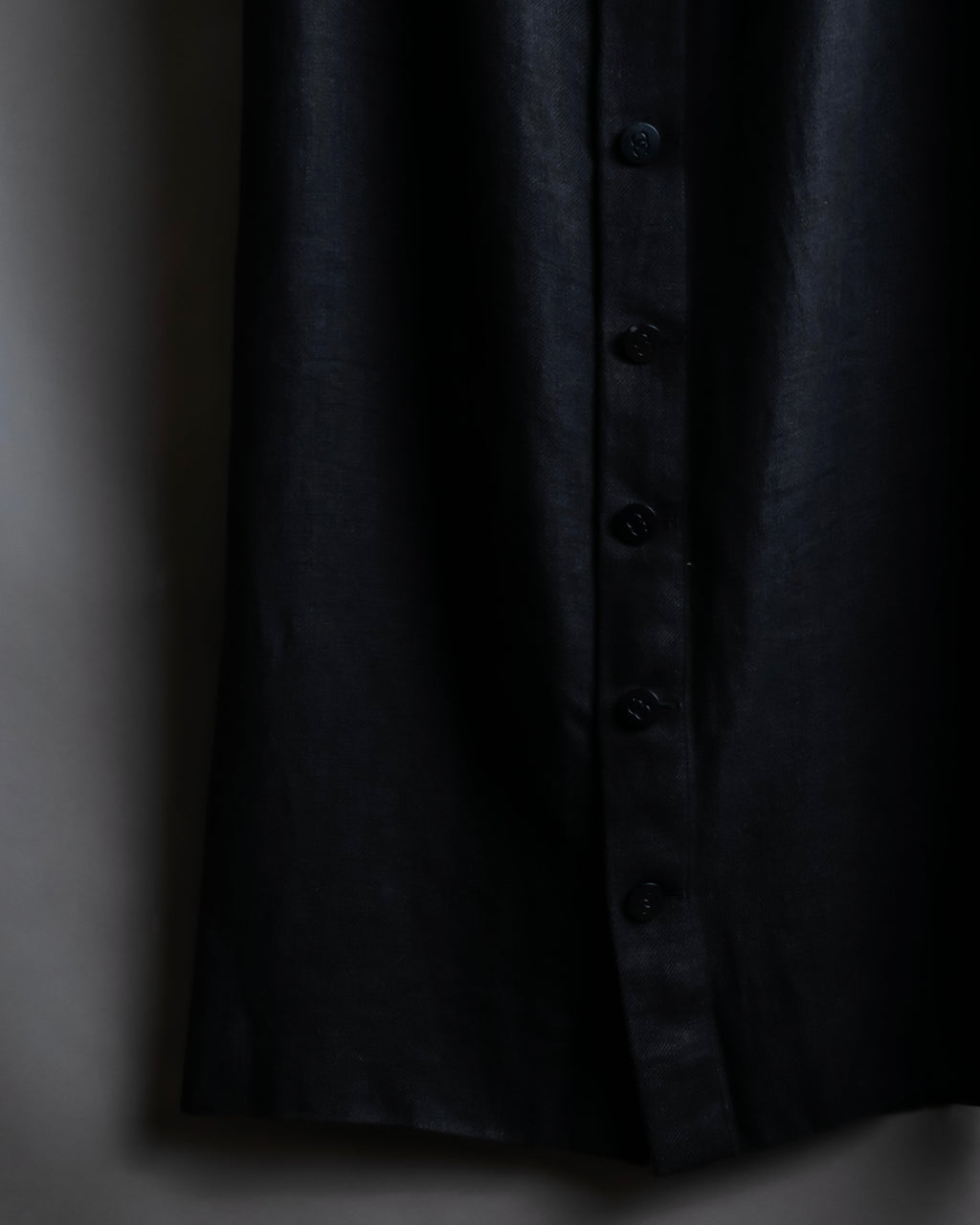 "CHANEL" Back button design flared maxi skirt