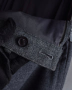 "HERMES" Margiela period semi-flared wool skirt