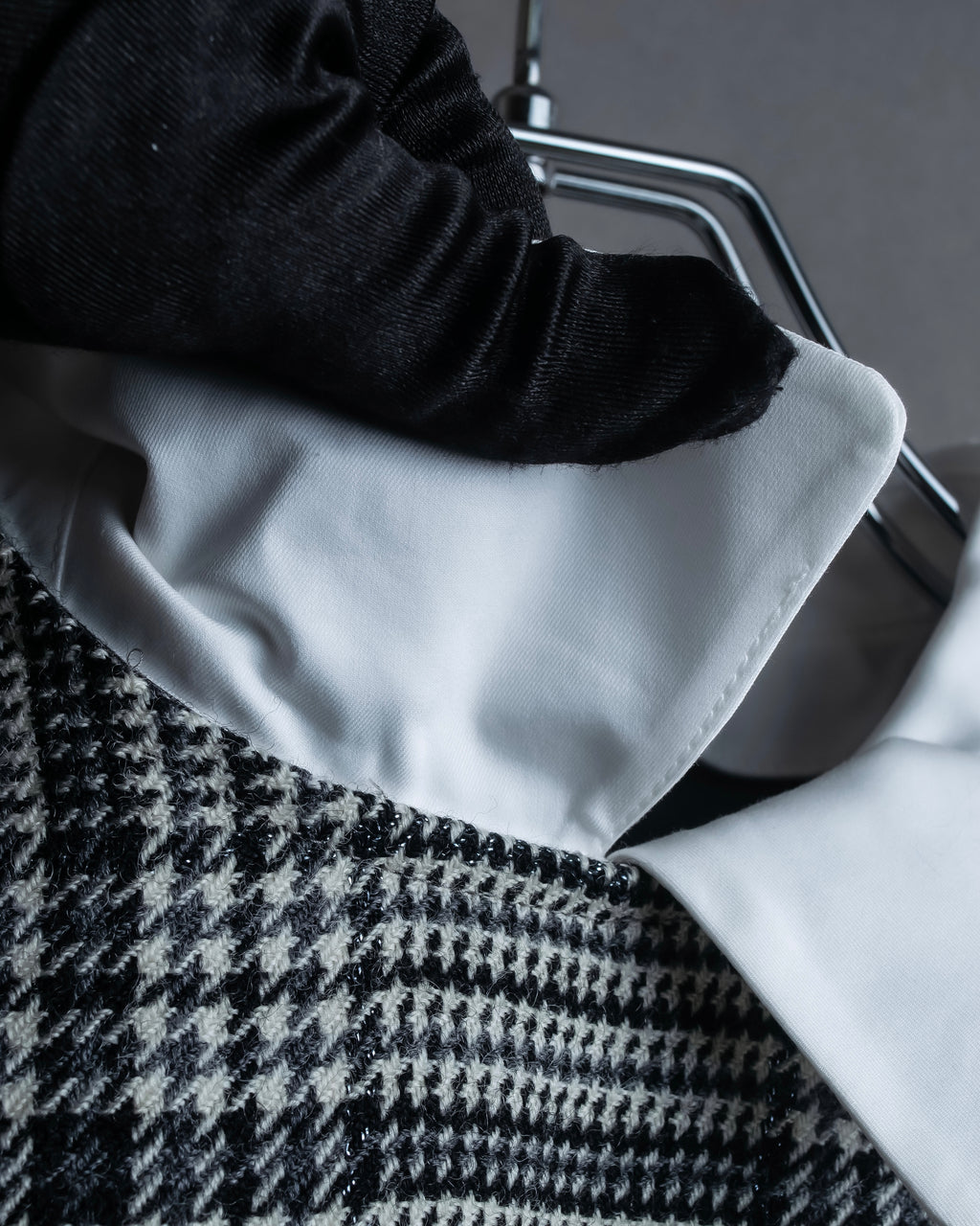 "MACKINTOSH" Glen check pattern straight line dress