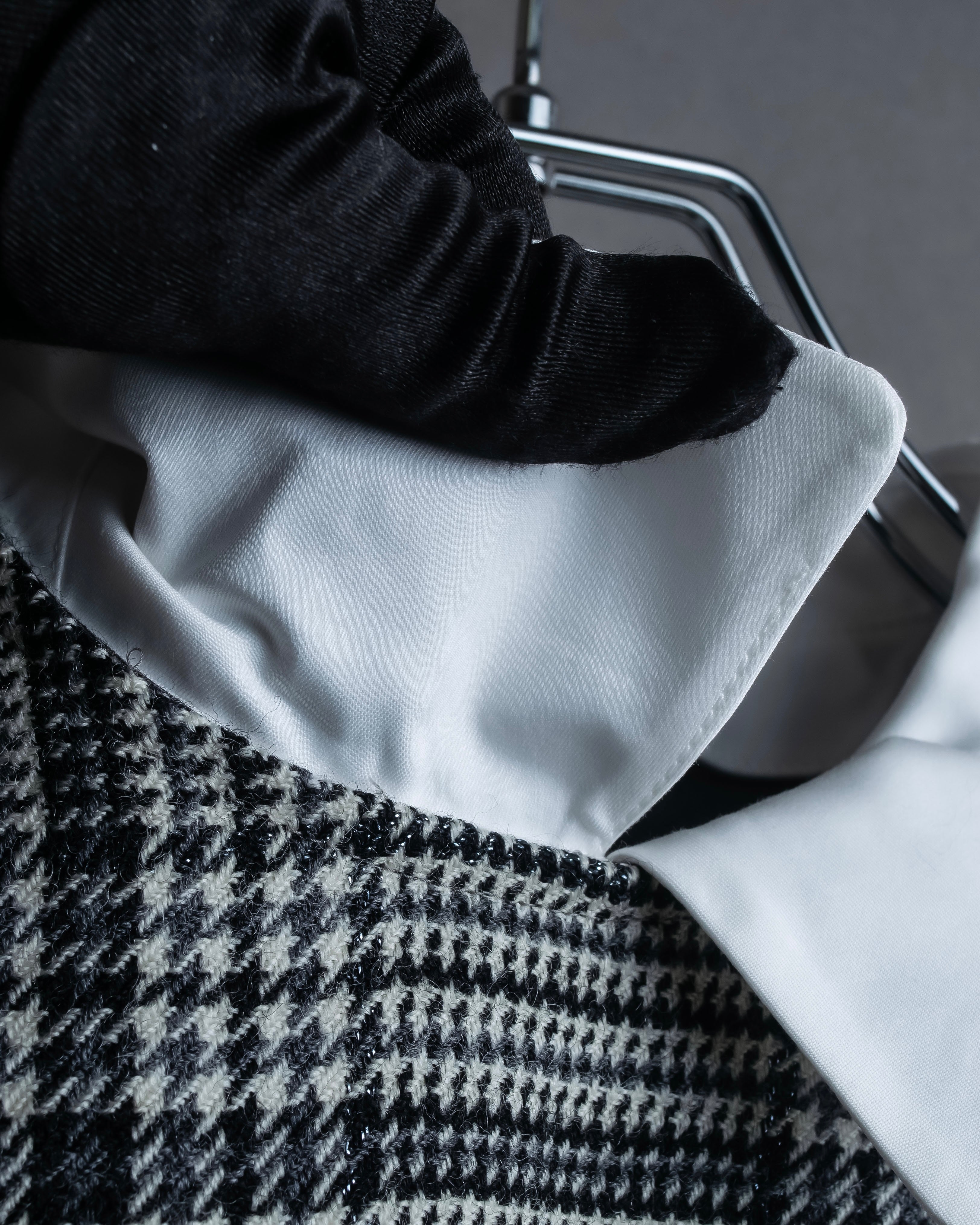 "MACKINTOSH" Glen check pattern straight line dress