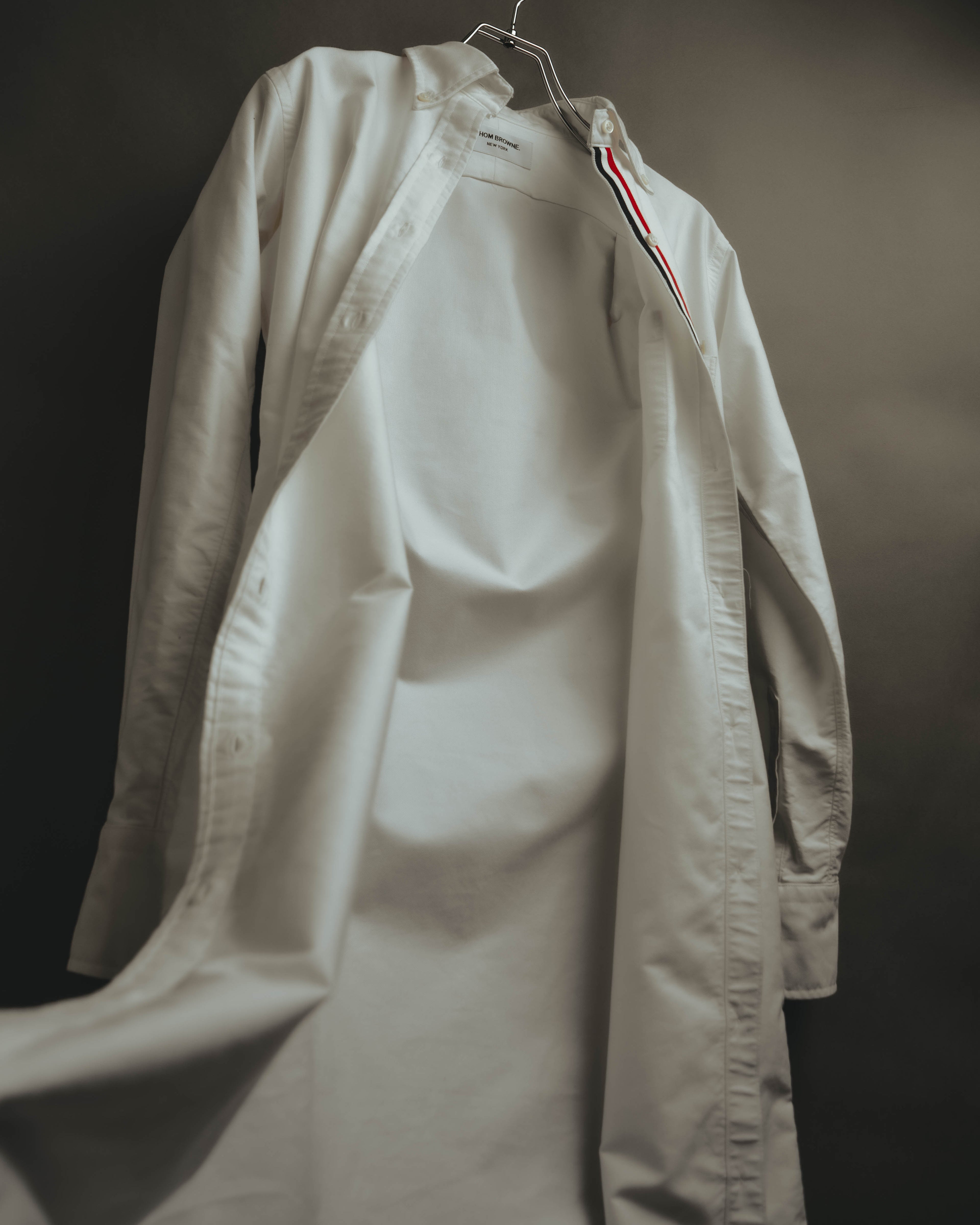 -SPECIAL- “THOM BROWNE” 2010’s tricolor grosgrain oxford shirt dress
