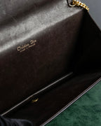 "Christian Dior" CD turn lock design chain shoulder bag