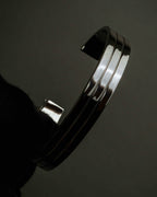 "DIOR HOMME" Logo engraved silver bangle