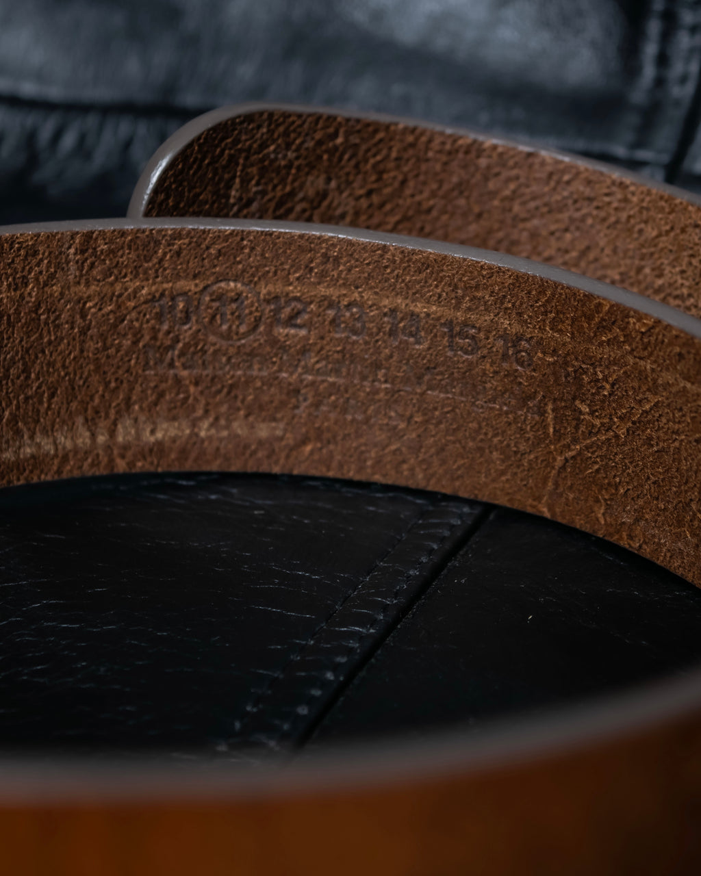 “Maison Margiela” Vera Pelle leather belt