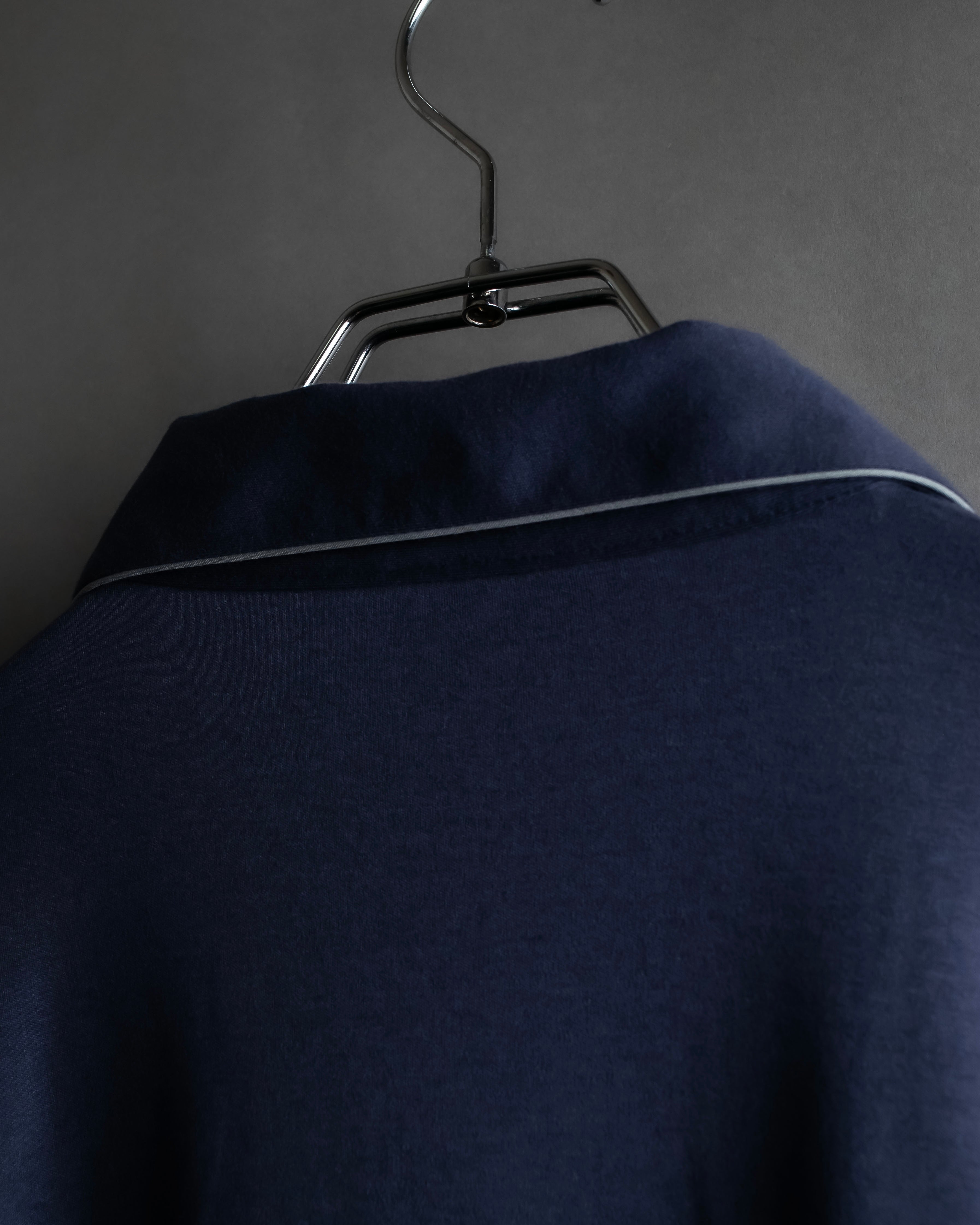 "CELINE" Piping design blue pajama set up