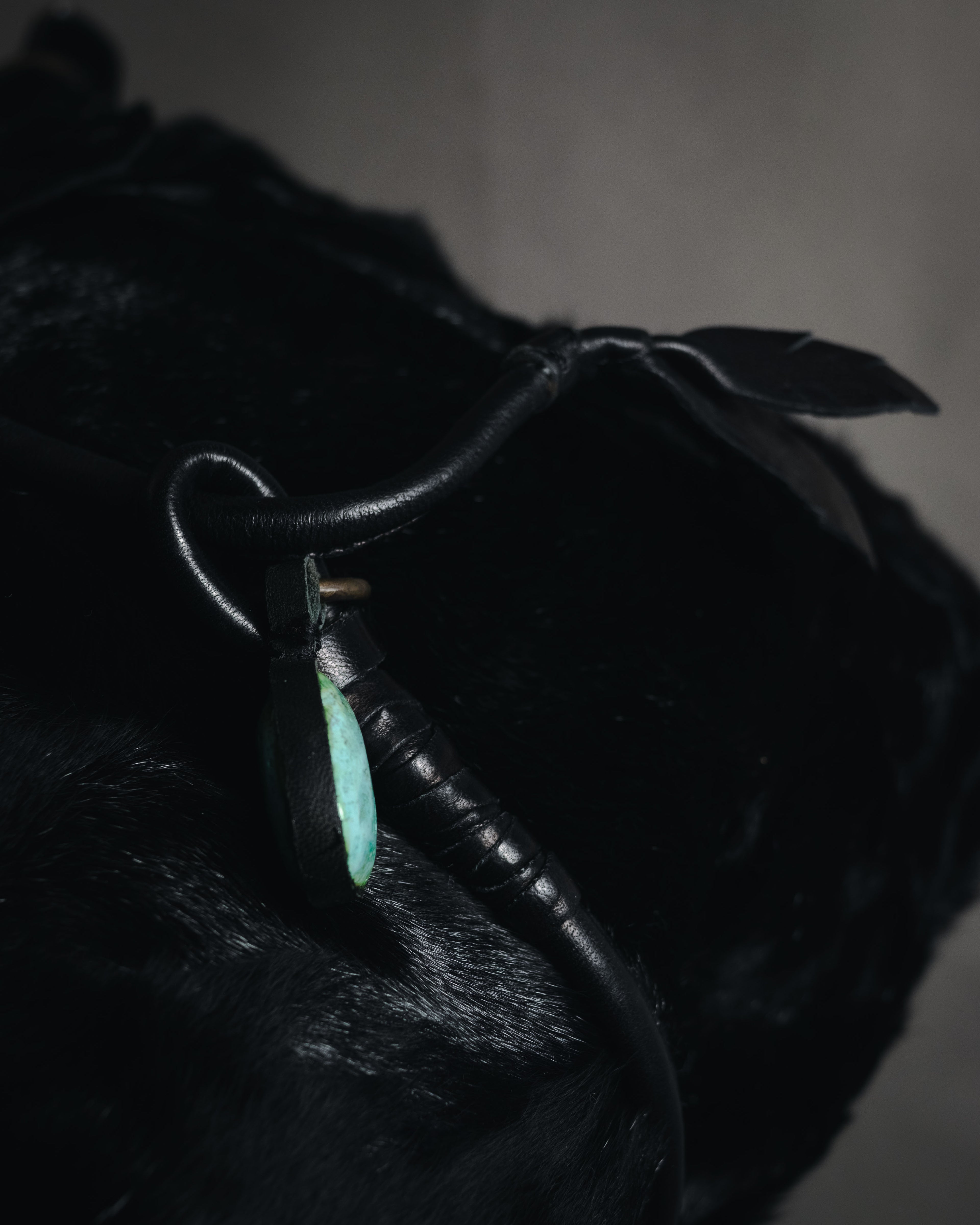 "Ermanno Scervino" 08’s-15’s Fur turquoise charm bag