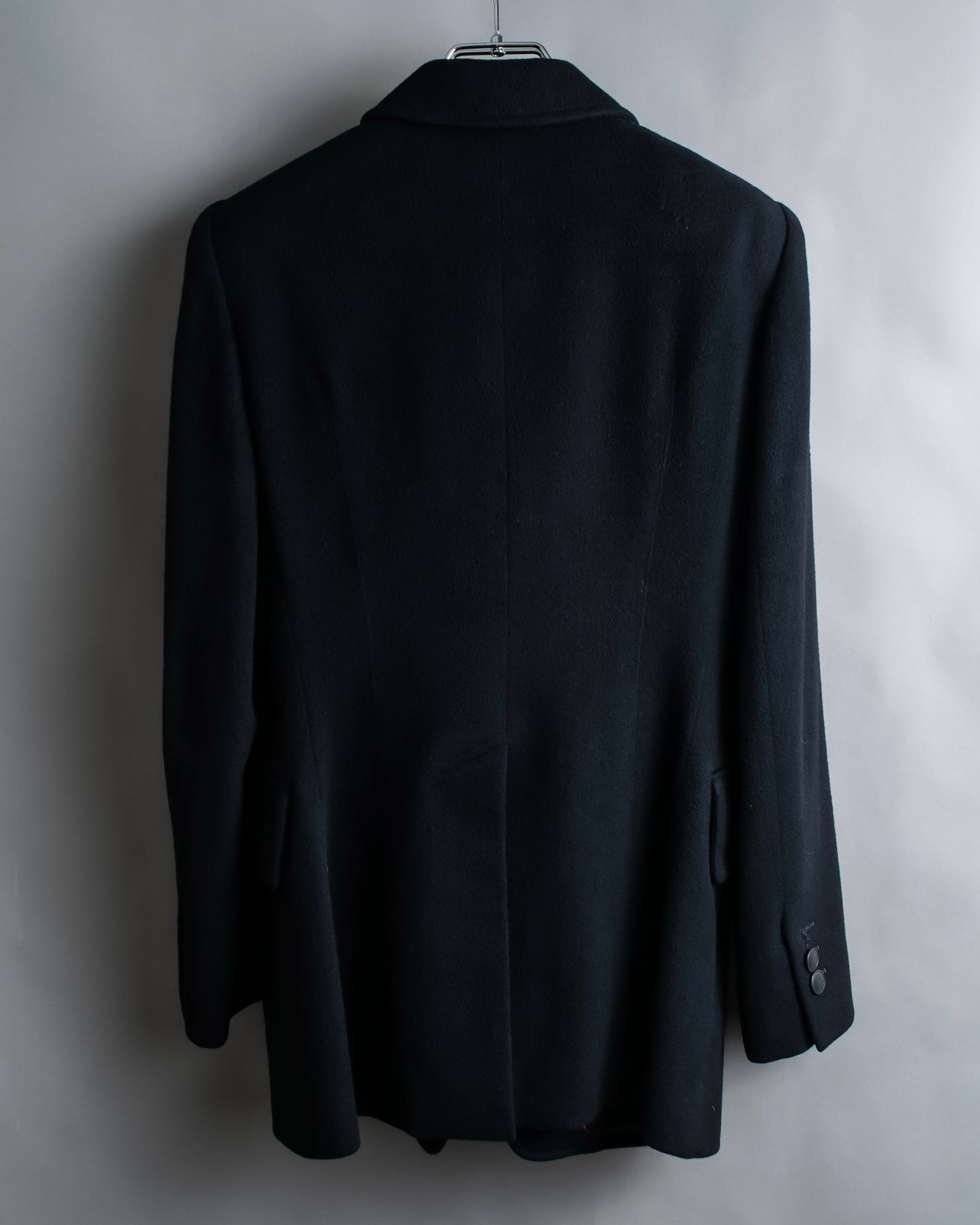 "HERMES" 100% cashmere shaped tailored jacket