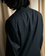 "YVES SAINT LAURENT" Classical tailoring shadow stripe pattern set up