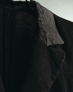 "i wish Y's bis" late 80's-90's Relaxed linen cotton long jacket