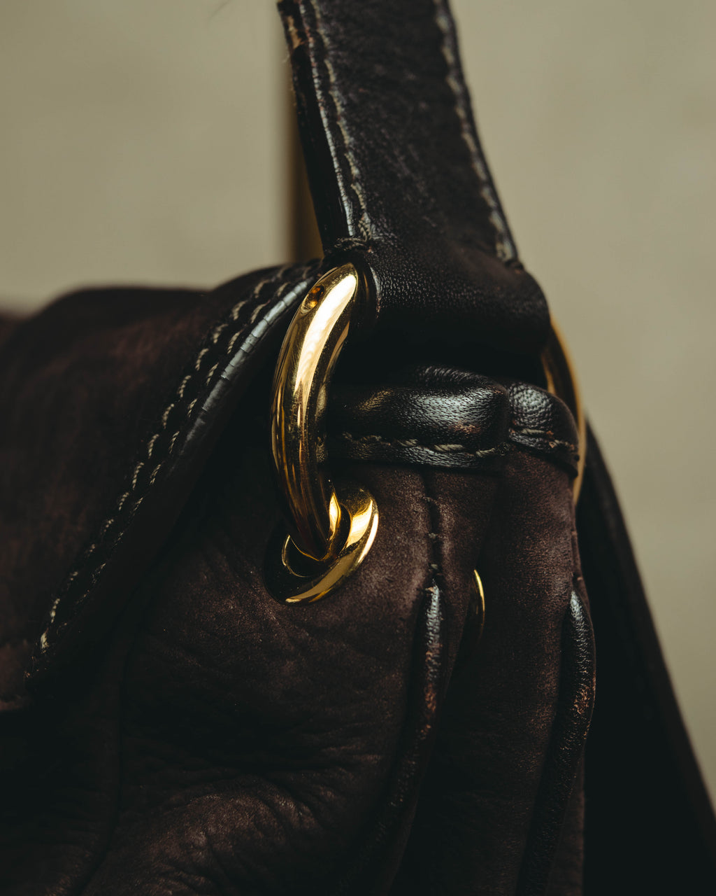 "Salvatore Ferragamo" 00's-10's Gancini leather shoulder bag