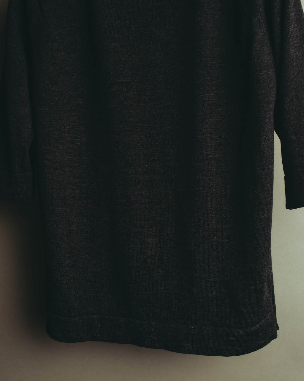 "Margaret Howell" 90's-00's Soft wool short sleeve knit top