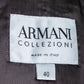 "ARMANI COLLEZIONI" Three-dimensional twill stand up collar long coat