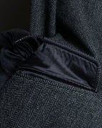 "Weekend Max Mara" Notch lapel tailored jacket & semi flared slacks herringbone set up