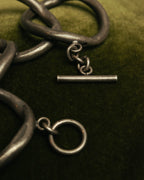 -SPECIAL- “Jean Paul Gaultier” 90’s-00’s sculptural gunmetal loop bracelet