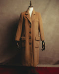 "VALENTINO MISS V" 80's-90's Camel hair single-breasted coat