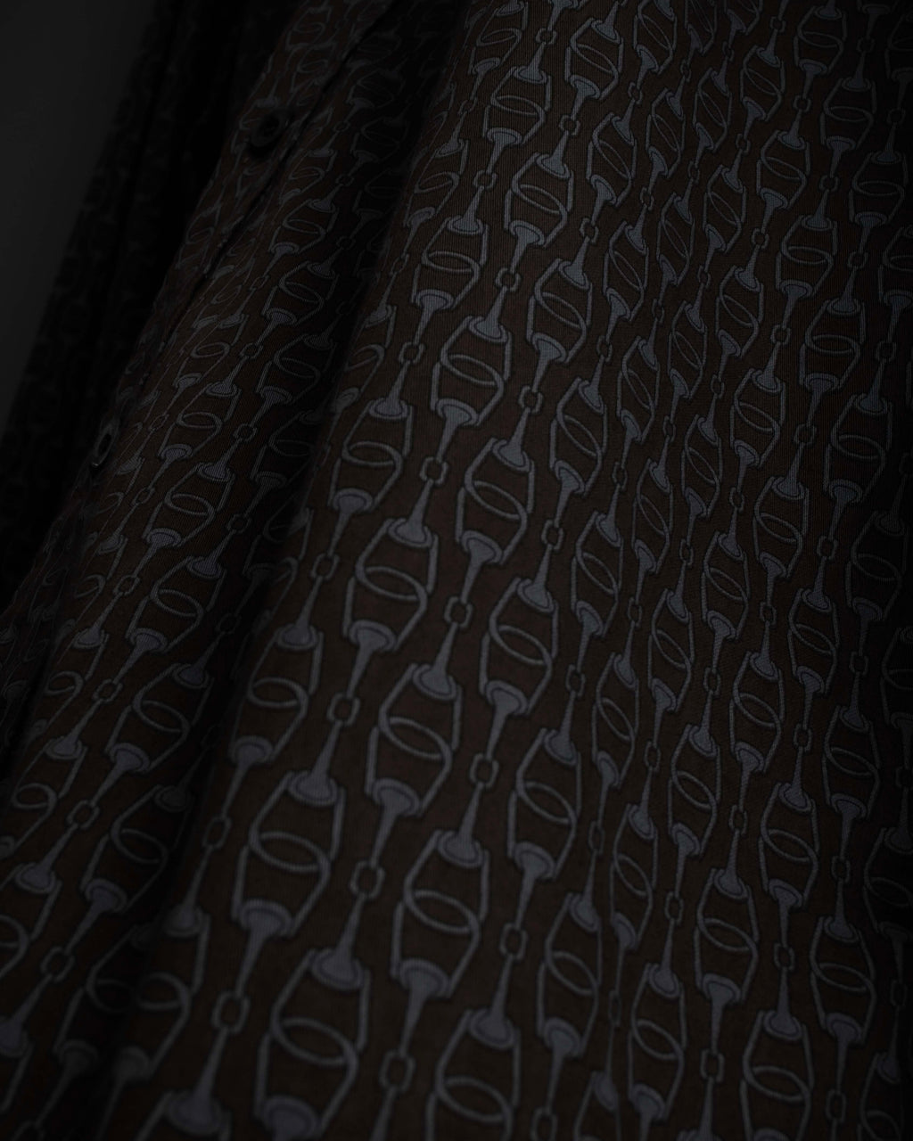 "GUCCI" Horsebit pattern shaped shirt
