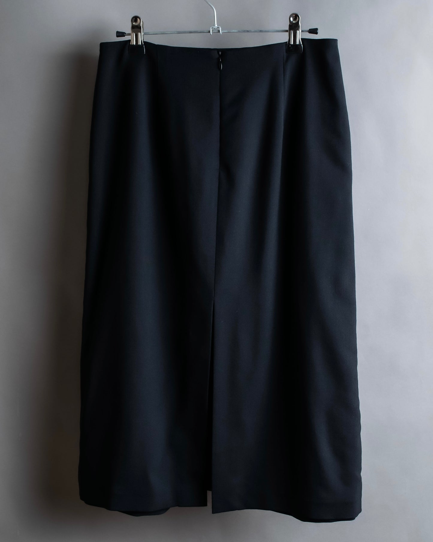 "MAISON MARGIELA" Side zip design mid ength flared skirt