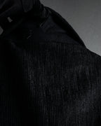 “Gianni Versace” 80’s-90’s Shadowed-texture tailored jacket