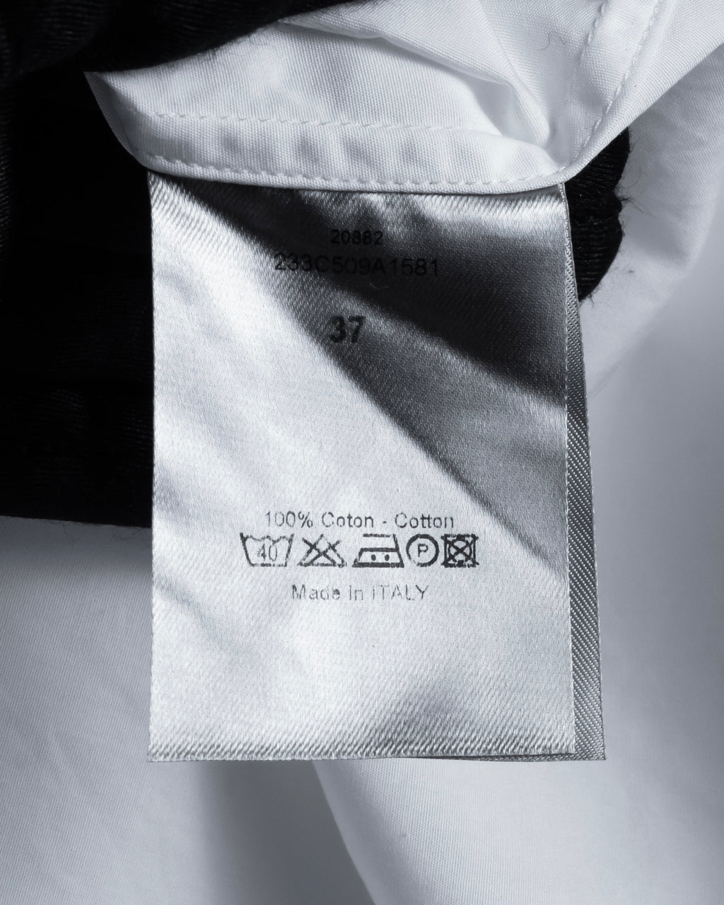 "DIOR HOMME" 00's Edith Slimane design sophisticated white shirt