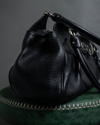 "Salvatore Ferragamo" Gancini motif gathered design leather bag