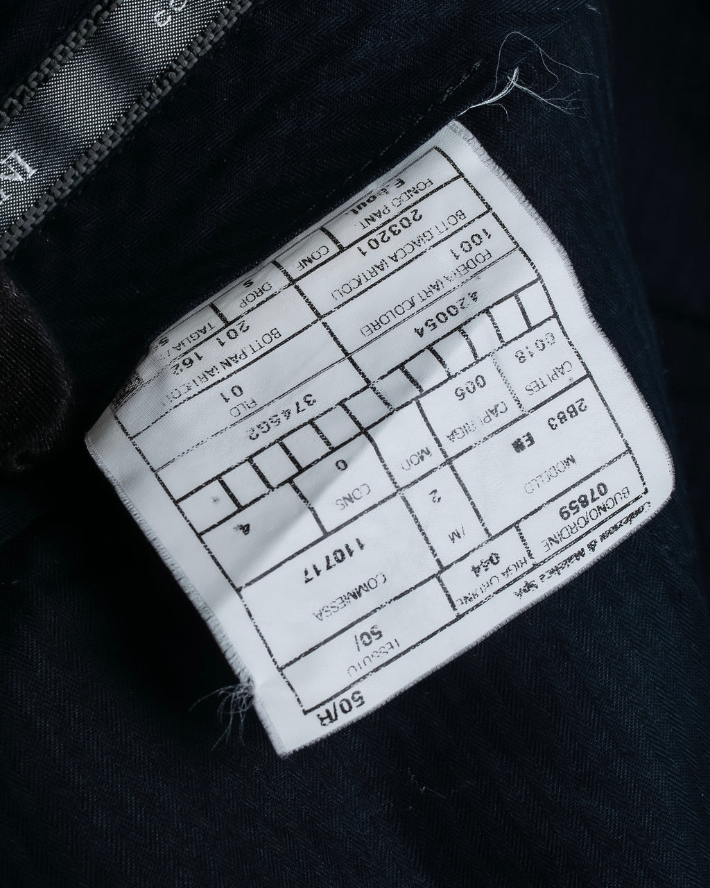 "ARMANI COLLEZIONI" Herringbone weave classical detail set up