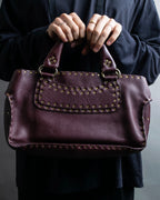 "CELINE" Stud design bordeaux color boogie bag