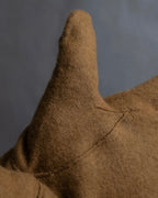 "BURBERRY" Cashmere blend design suede leather gloves