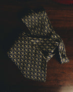 "GUCCI" 80's Nautical patterned silk necktie