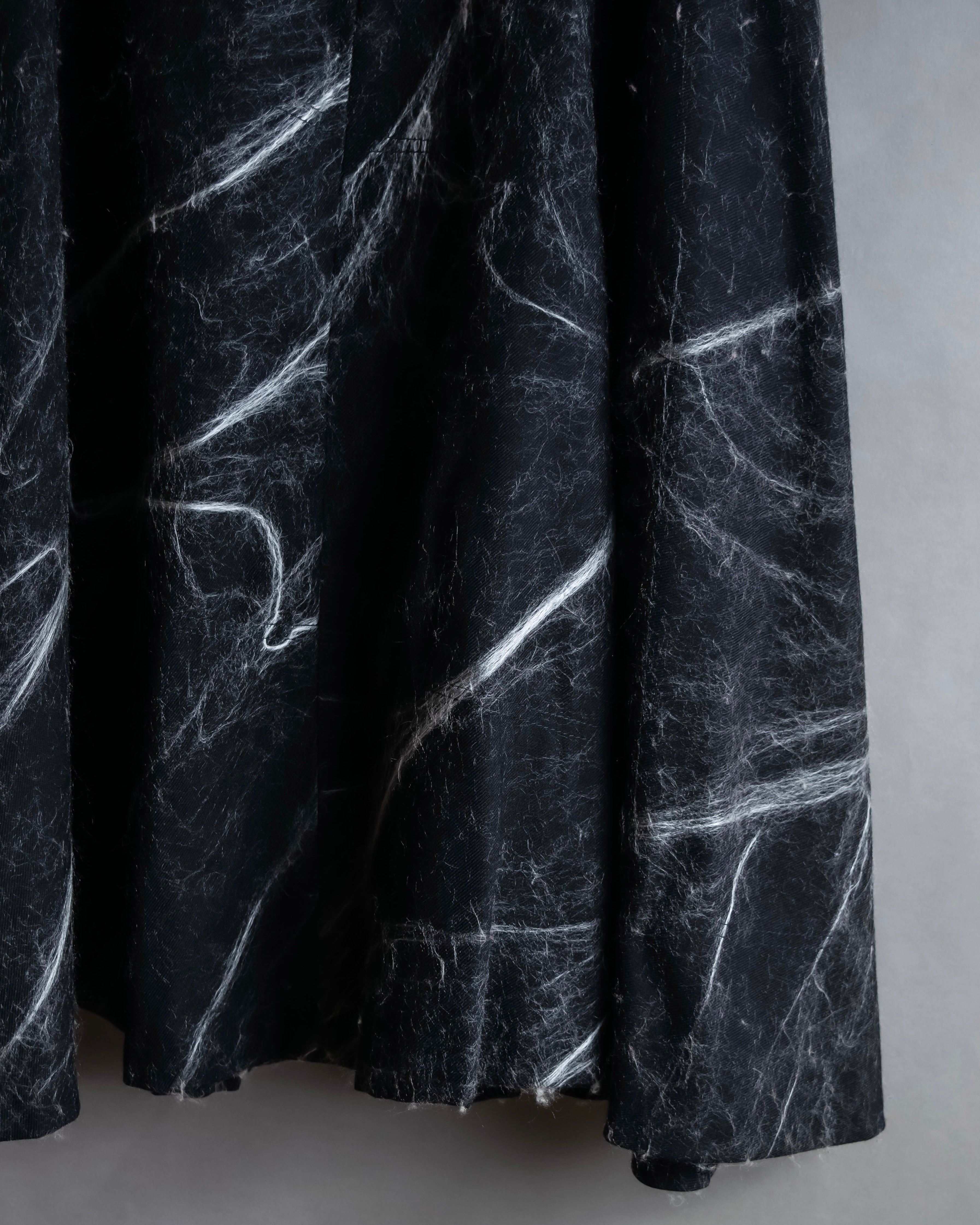 "Alviero Martini" Brushed marble pattern flared skirt