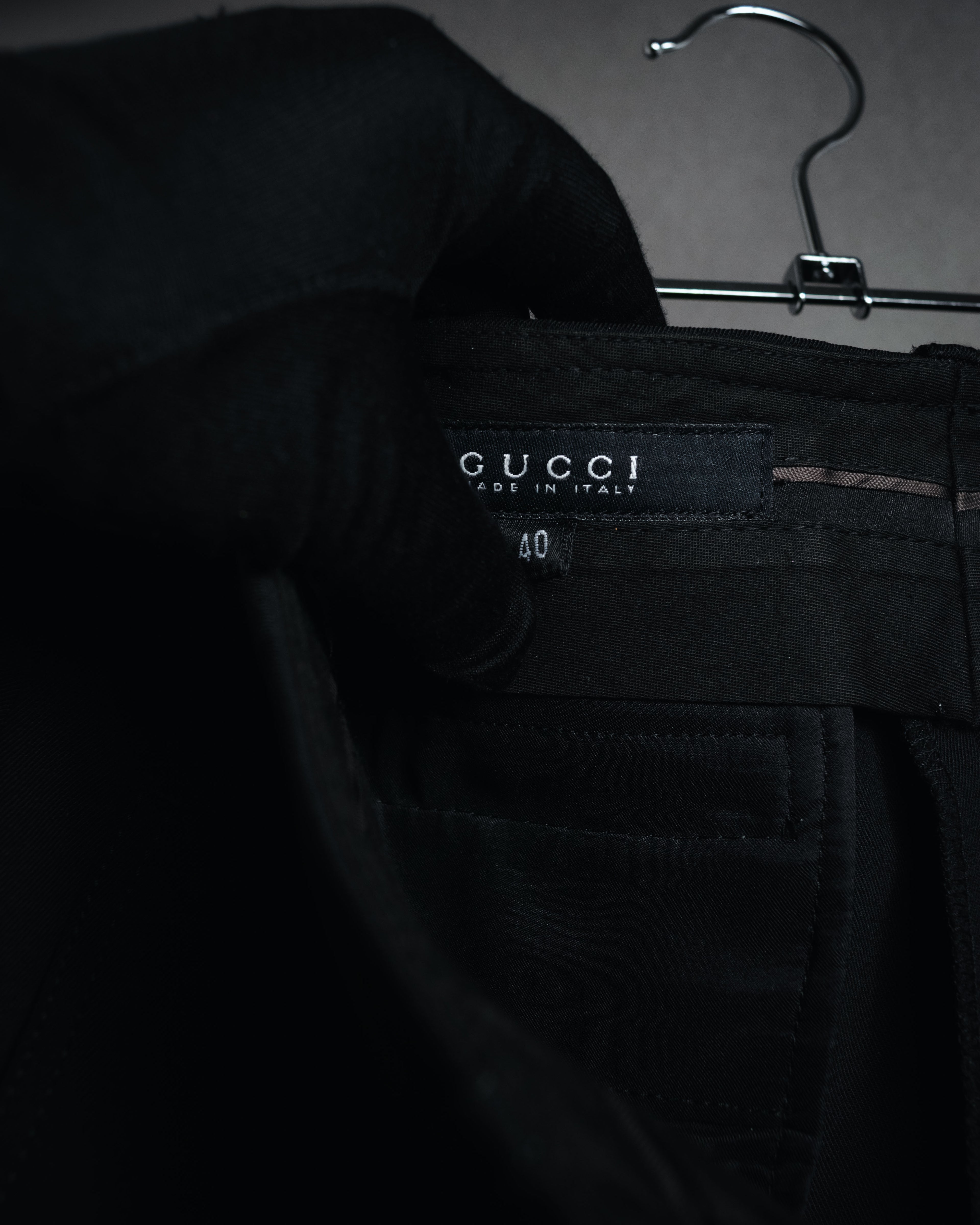 "GUCCI" 00’s stretch wool tailored slacks