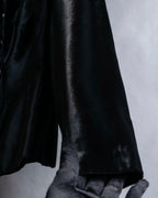 "GUCCI" Velvet shaped shawl collar tailored jacket