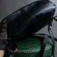 "DIESEL" Decorative zip design leather backpack