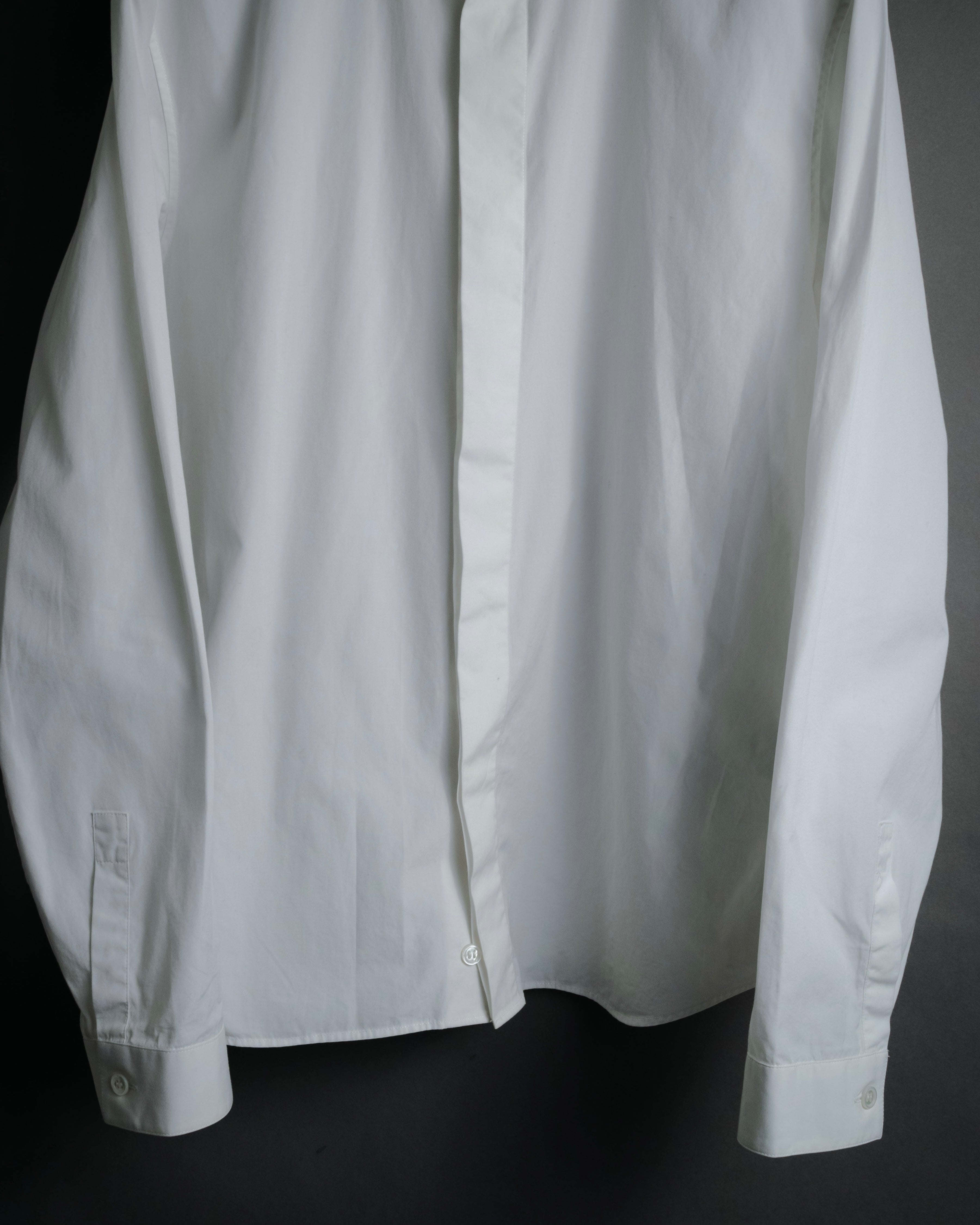 –SPECIAL– "Dior" 2024SS Embroidered grid-collar fly-front shirt