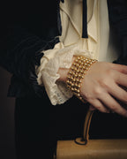 -SPECIAL- “Christian Dior” 70’s-80’s Five strand gold ball chain bracelet