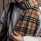 "BURBERRYS" Nova check pattern fringe design muffler