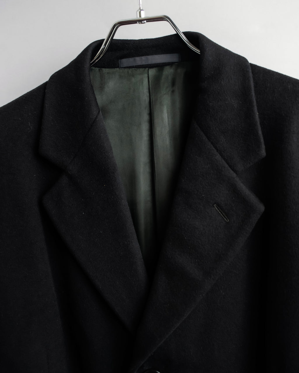"ARMANI COLLEZIONI" Classic detail cashmere blend long chester coat